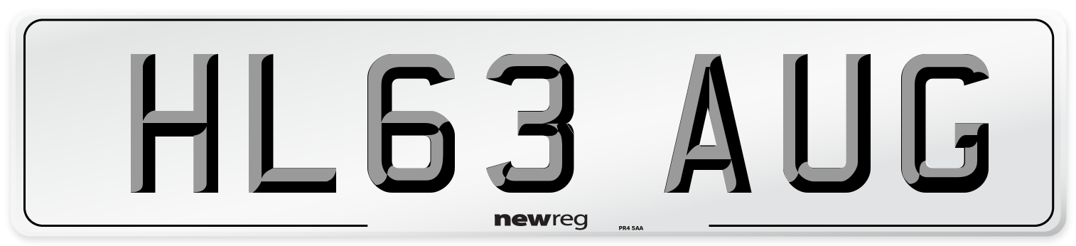 HL63 AUG Number Plate from New Reg